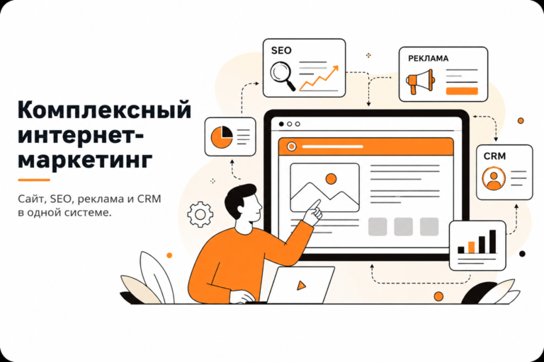 Комплексный маркетинг: как собрать сайт, SEO, рекламу и CRM в одну систему