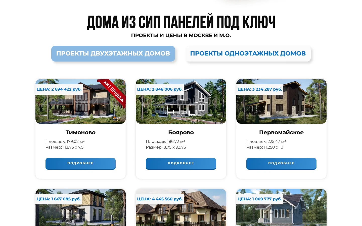 Каталог проектов домов из СИП-панелей с ценами на сайте «ДваСтрой»
